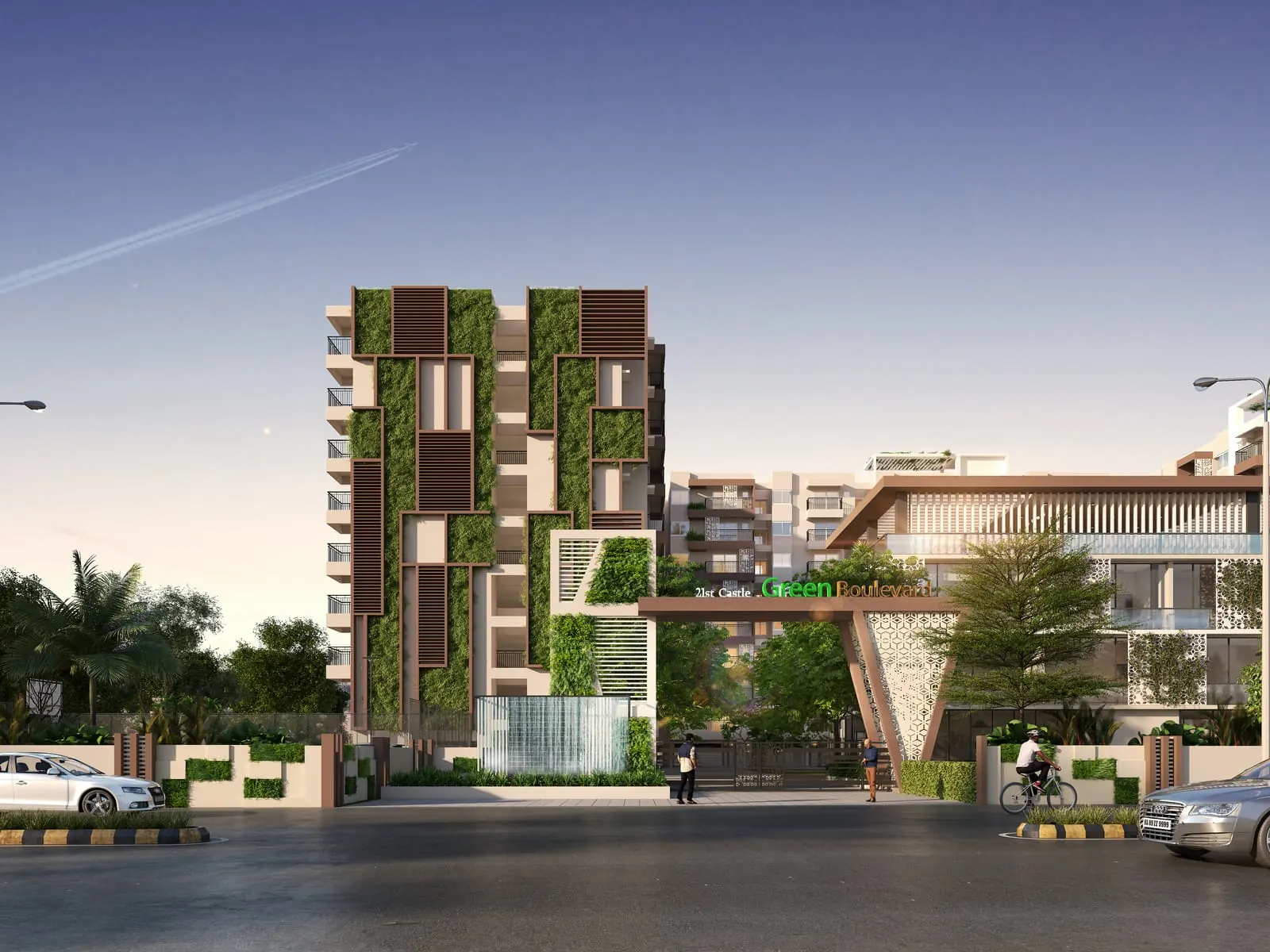 Green Boulevard main entrance day view